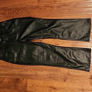 Loft Black leather Pants